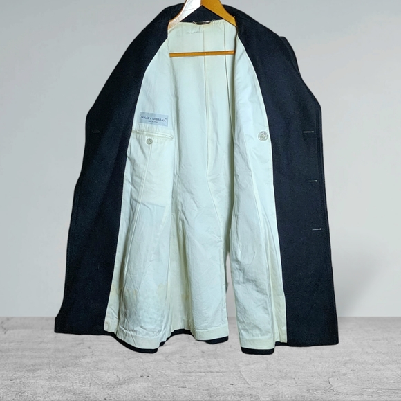 DOLCE & GABBANA Vintage Double Breasted Peacoat - Picture 6 of 12